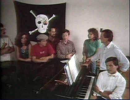 "Steve Jobs and Pirate Flag picture from folklore.org"