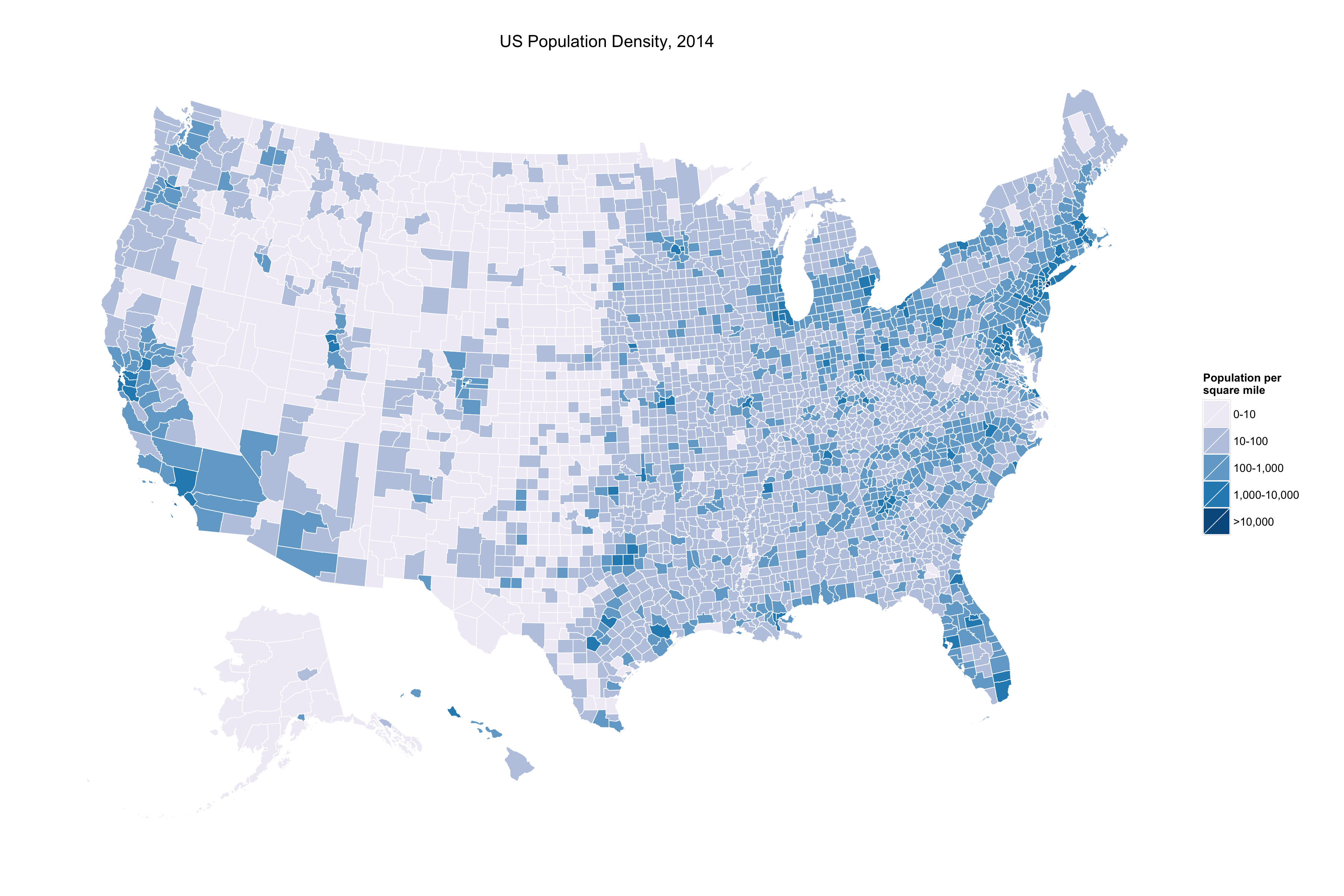 US Population Density.