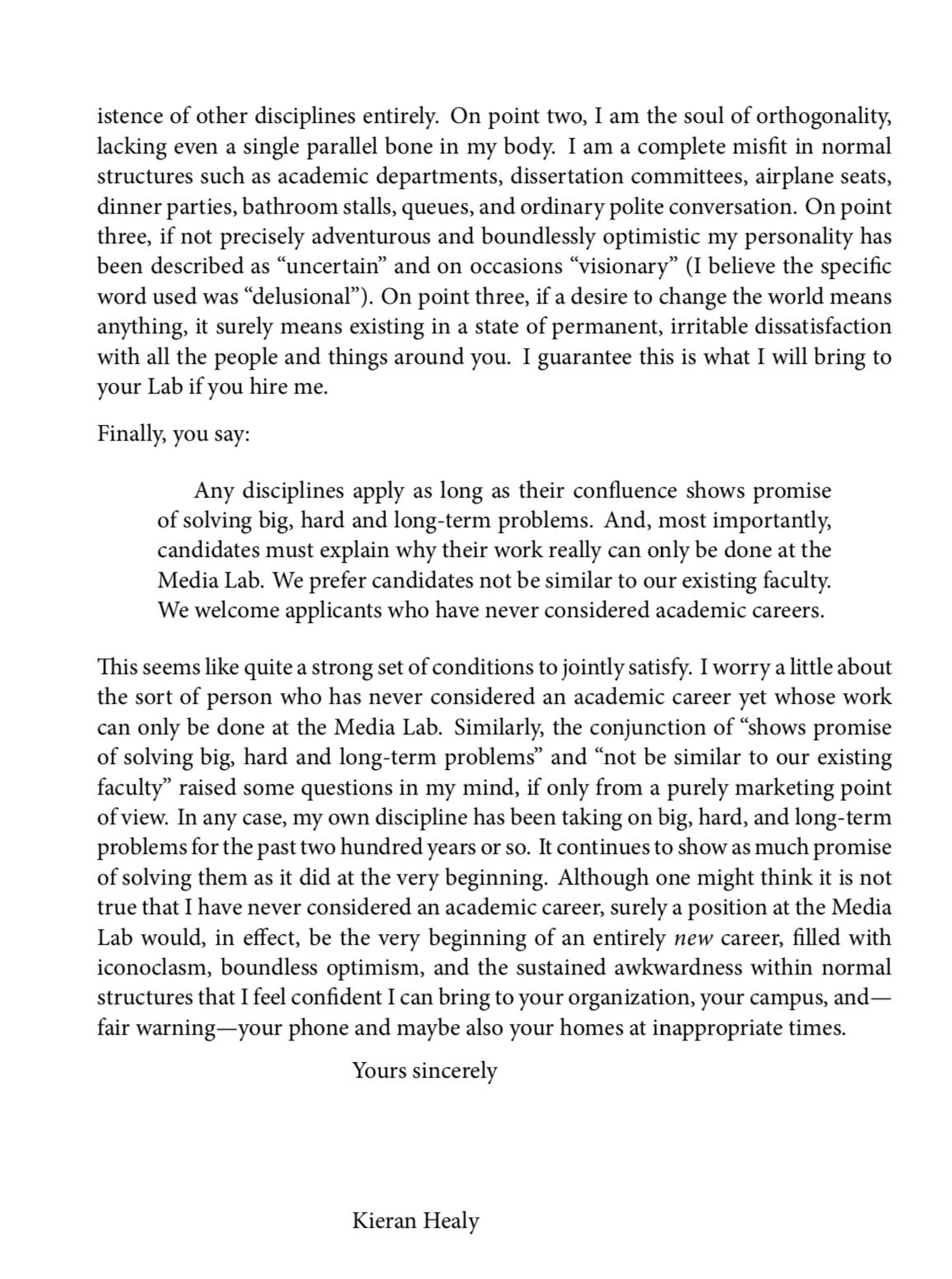 Media lab letter page two