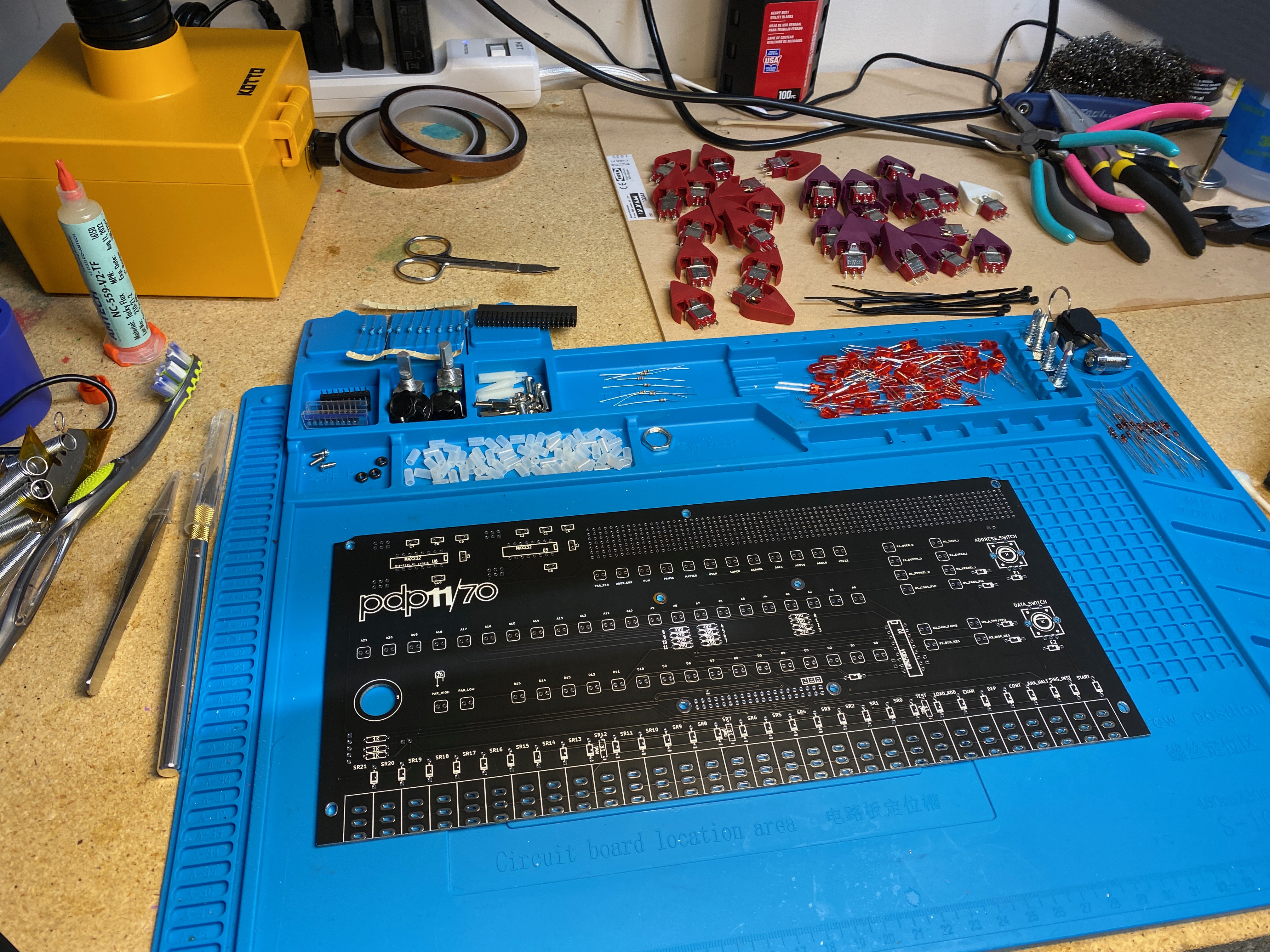 If I lay everything out neatly maybe that will make me better at soldering.
