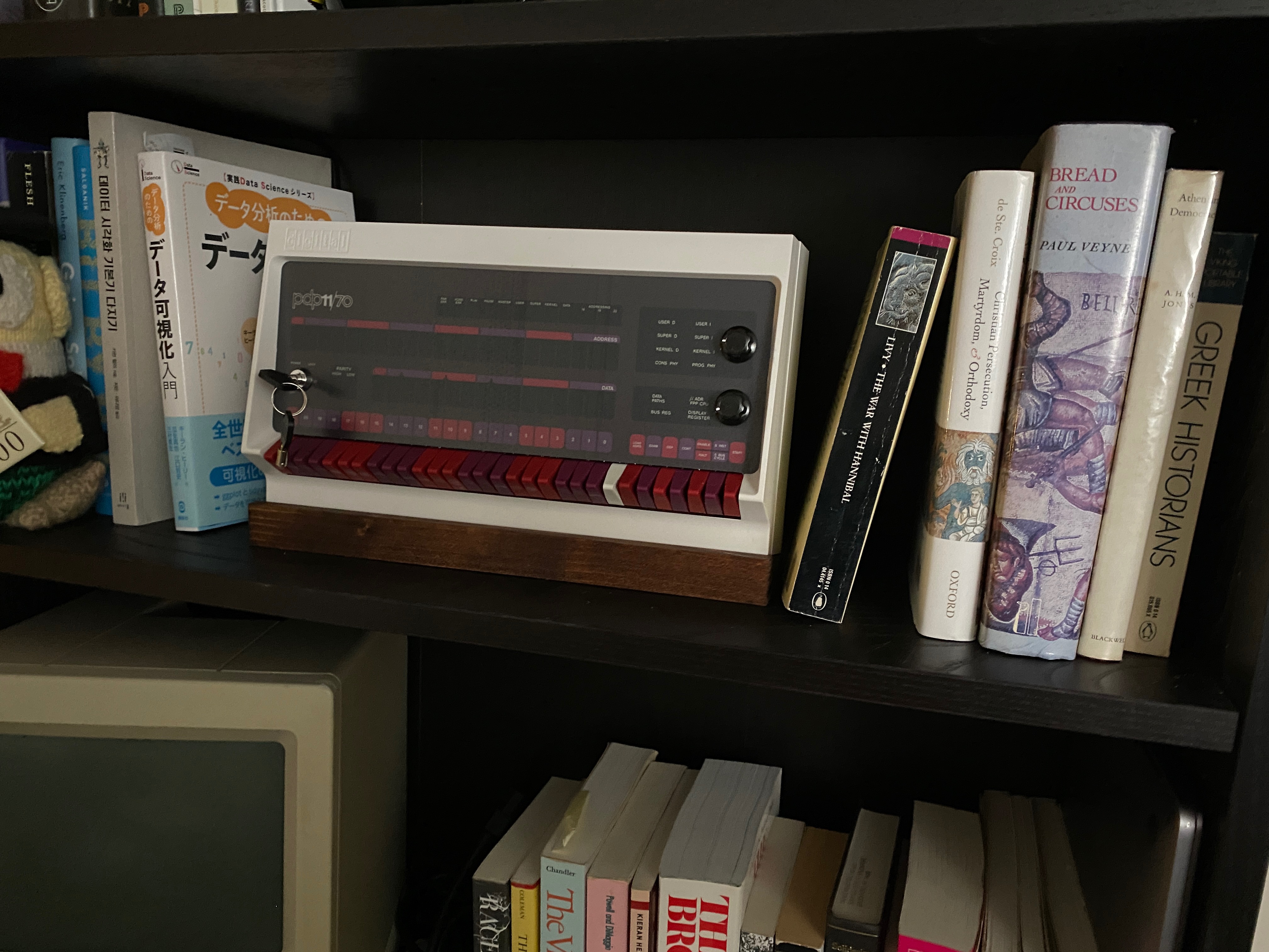 On the shelf.